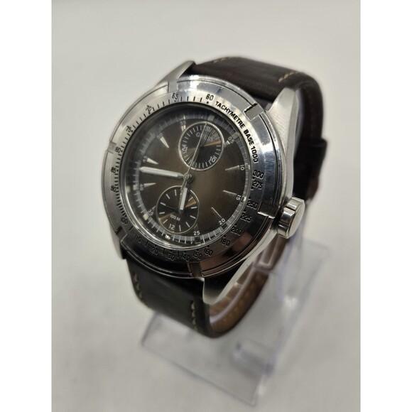 Guess Waterpro G86147g ~ Men's Brown Dial & Leather Band Wristwatch ~ 42mm - Picture 3 of 12